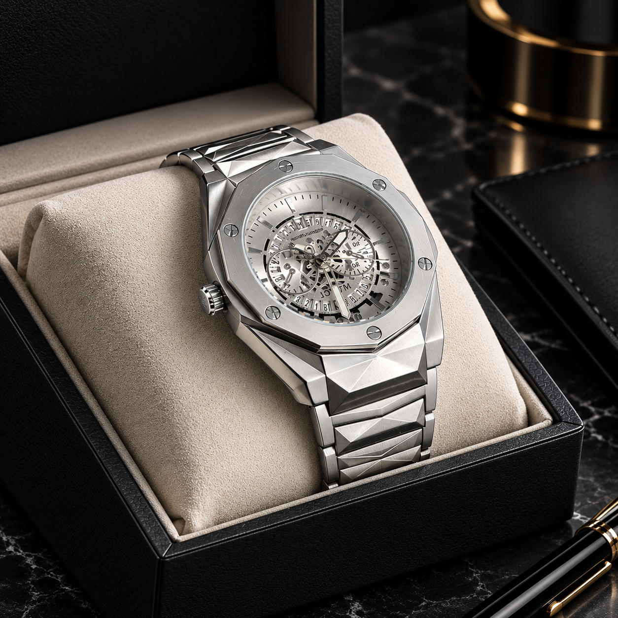 Luxury Silver Hublot Watch