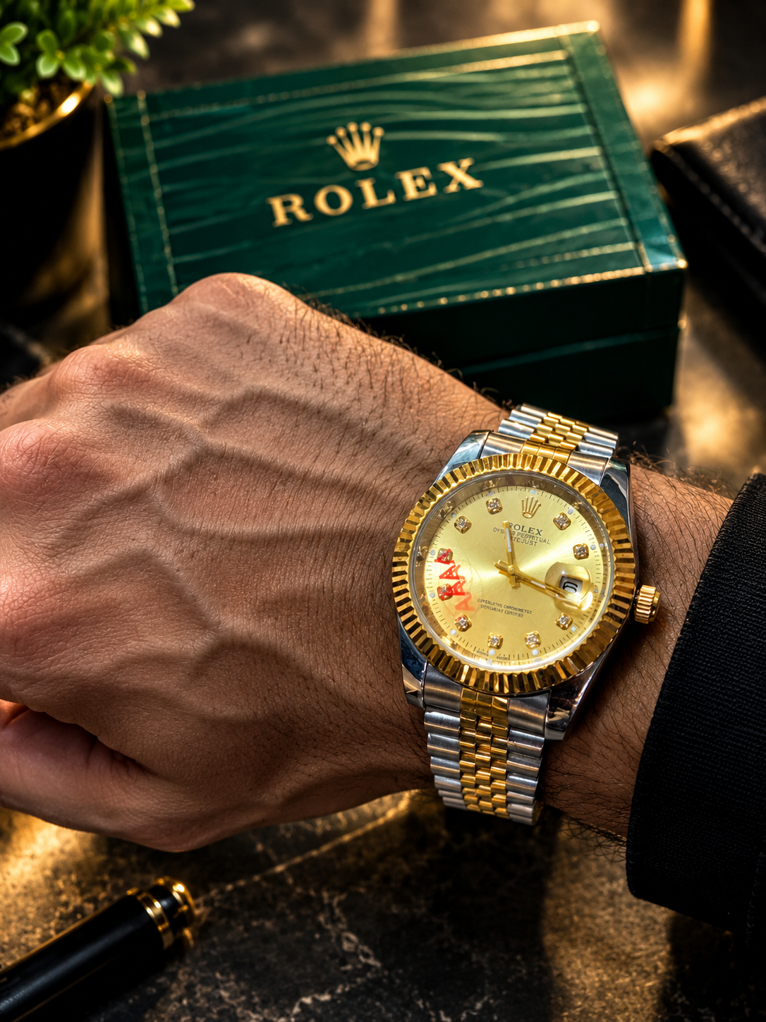 Rolex Gold & Silver Two-Tone Watch - Image 3